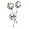 Revive Lighting Revive Chrome/Smoked Glass 2-Light Cross Arm Wall Light