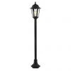 Revive Lighting Revive Outdoor Black 6-Panel Tall Post Lantern