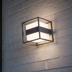 Revive Lighting Revive Outdoor Cube Dark Grey Wall Light -Revive Lighting Shop RV9201 D3 460