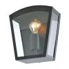 Revive Lighting Revive Outdoor Satin Black Curved Top Box Lantern