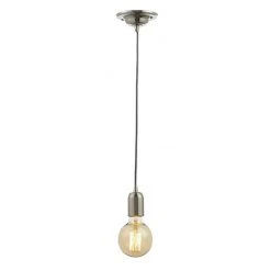 Revive Lighting Revive Polished Nickel Braided Cable Pendant Light
