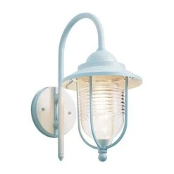 Revive Lighting Revive Outdoor Pale Blue Fishermans Lantern Wall Light