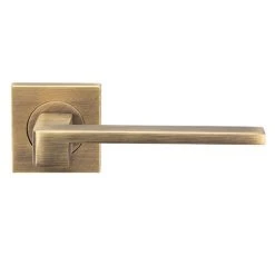 Revive Lighting Revive Decor Square Lever Door Handles - Antique Brass