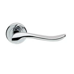 Revive Lighting Revive Dove Curved Lever Door Handles - Polished Chrome