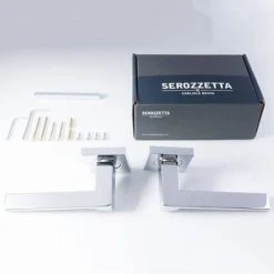 Revive Lighting Revive Decor Square Lever Door Handles - Polished Chrome -Revive Lighting Shop RVD2PC AAAA 460