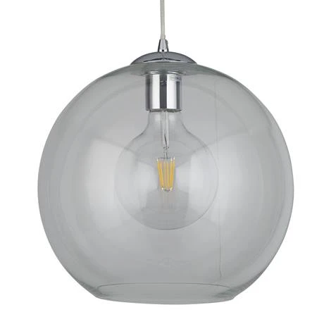 Revive Lighting Revive Clear Glass Ball Pendant Ceiling Light, 25cm 2 Revive Lighting Revive Clear Glass Ball Pendant Ceiling Light, 25cm - Image 2