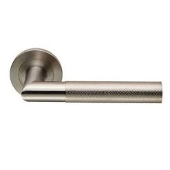 Revive Lighting Revive Industrial Knurled Lever Door Handles - Satin Stainless Steel