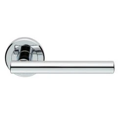 Revive Lighting Revive Lago Round Lever Door Handles - Polished Chrome