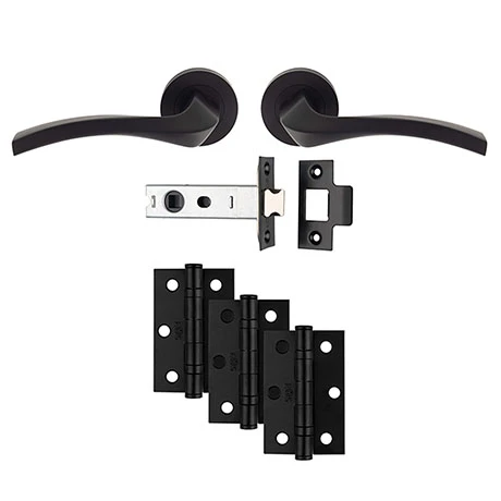 Revive Lighting Revive Alor Ultimate Door Handle Pack - Matt Black 1 Revive Lighting Revive Alor Ultimate Door Handle Pack - Matt Black
