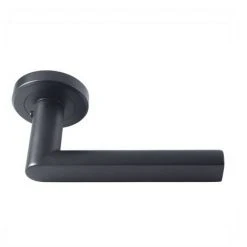 Revive Lighting Revive Nino Round Lever Door Handles - Matt Black -Revive Lighting Shop RVN2MB AA 460