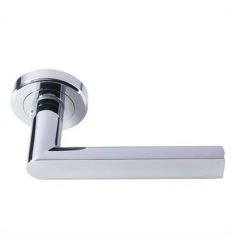 Revive Lighting Revive Nino Round Lever Door Handles - Polished Chrome -Revive Lighting Shop RVN2PC AA 460