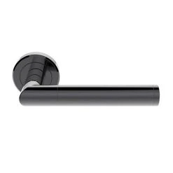 Revive Lighting Revive Vesta Round Lever Door Handles - Black Nickel