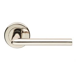 Revive Lighting Revive Vento Round Lever Door Handles - Polished Nickel