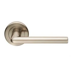Revive Lighting Revive Vento Round Lever Door Handles - Satin Nickel