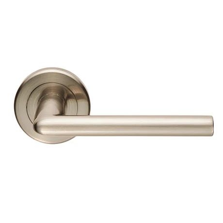 Revive Lighting Revive Vento Round Lever Door Handles - Satin Nickel 1 Revive Lighting Revive Vento Round Lever Door Handles - Satin Nickel